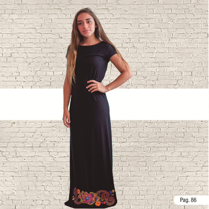 COTTON DRESS HAND EMBROIDERED DESIGNED BY SUSANA RUBIN