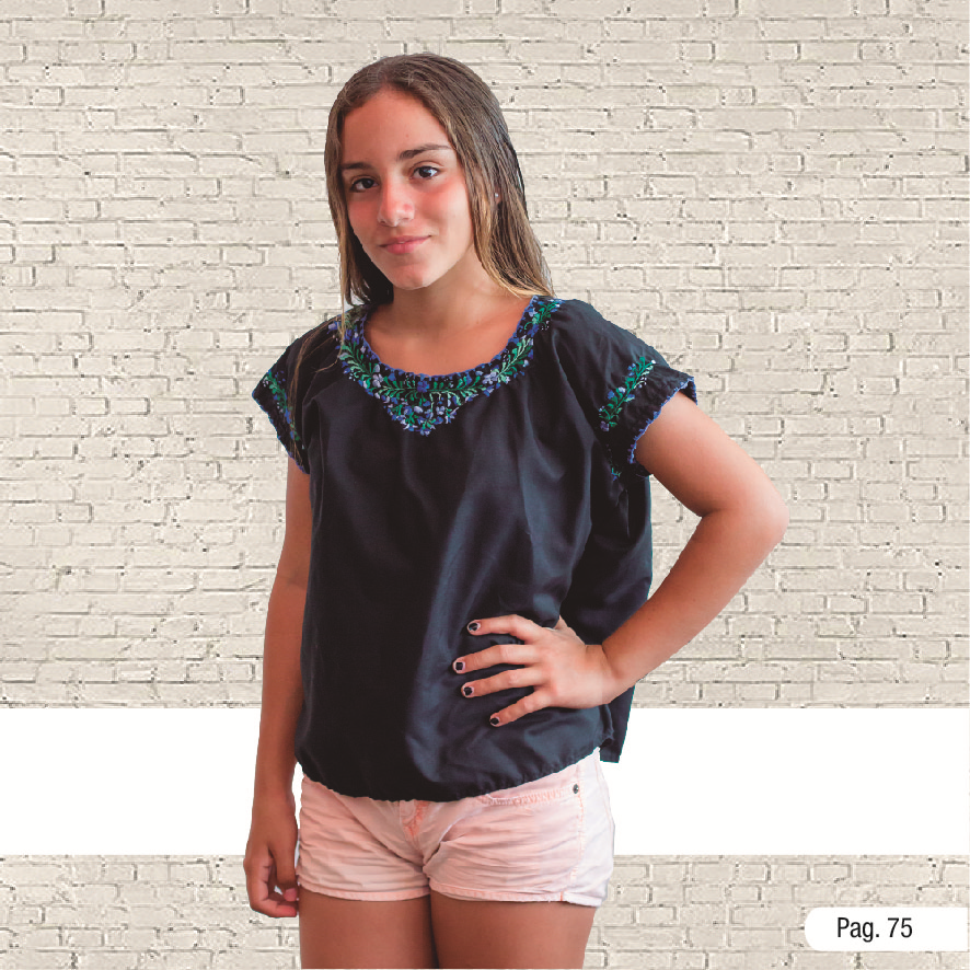 SAN ANTONINO LONG SLEEVE BLOUSES EMBROIDERY